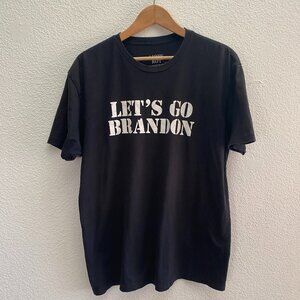 Lions Not Sheep LNS Let's Go Brandon Black Short Sleeve T-Shirt Men's XL